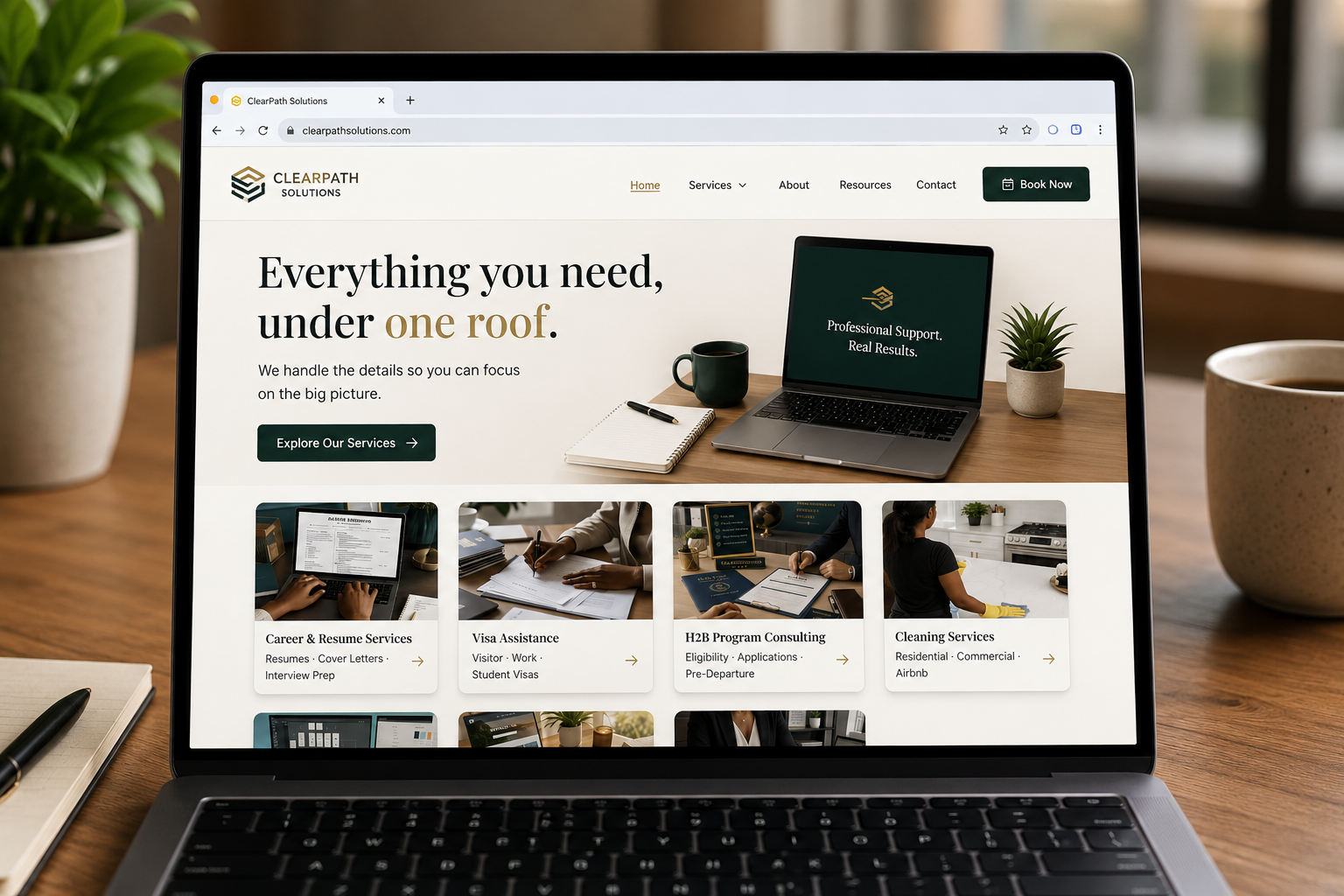 ClearPath Solutions website